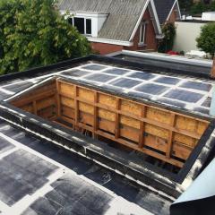 Asfaltering plat dak